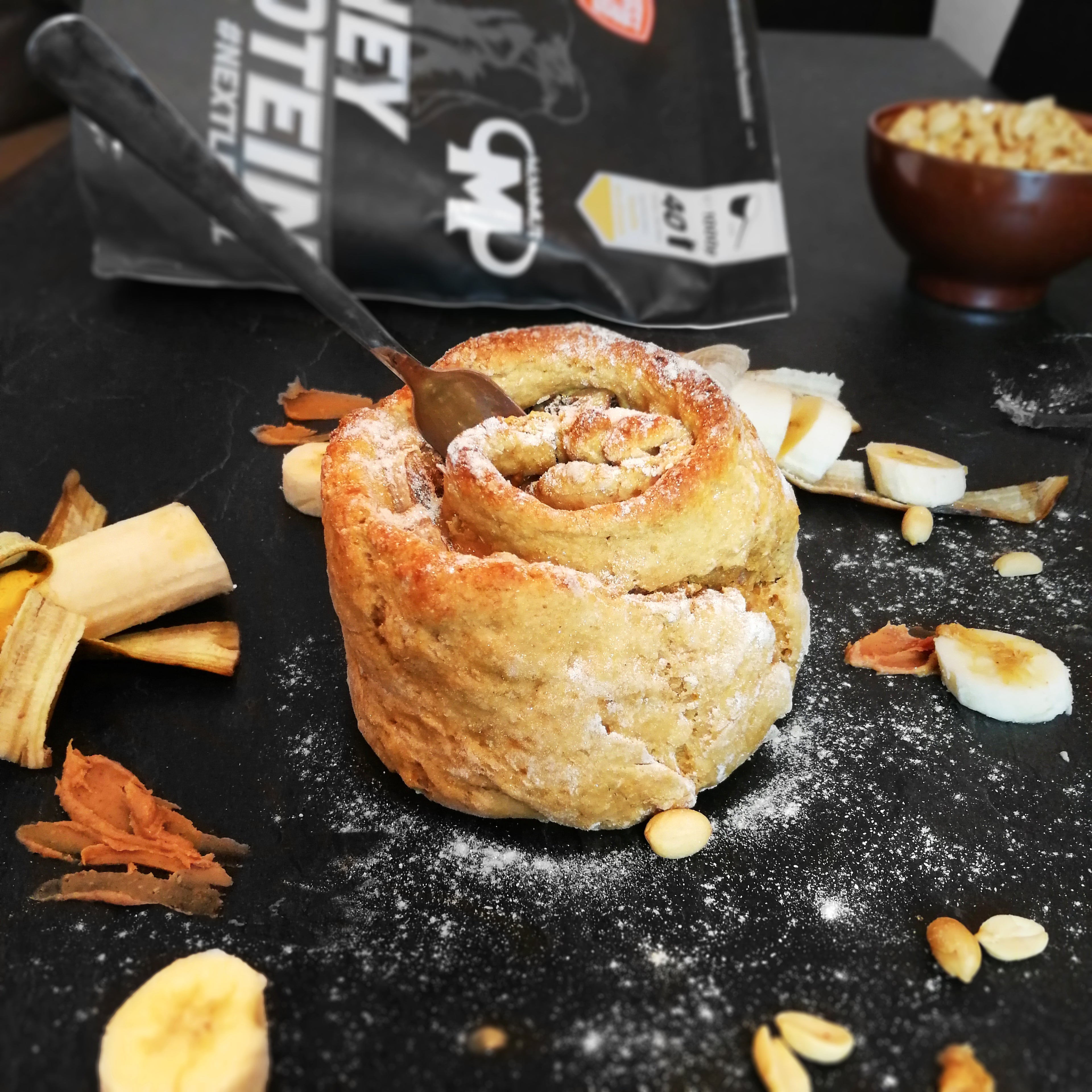 Peanut Butter Banana Roll