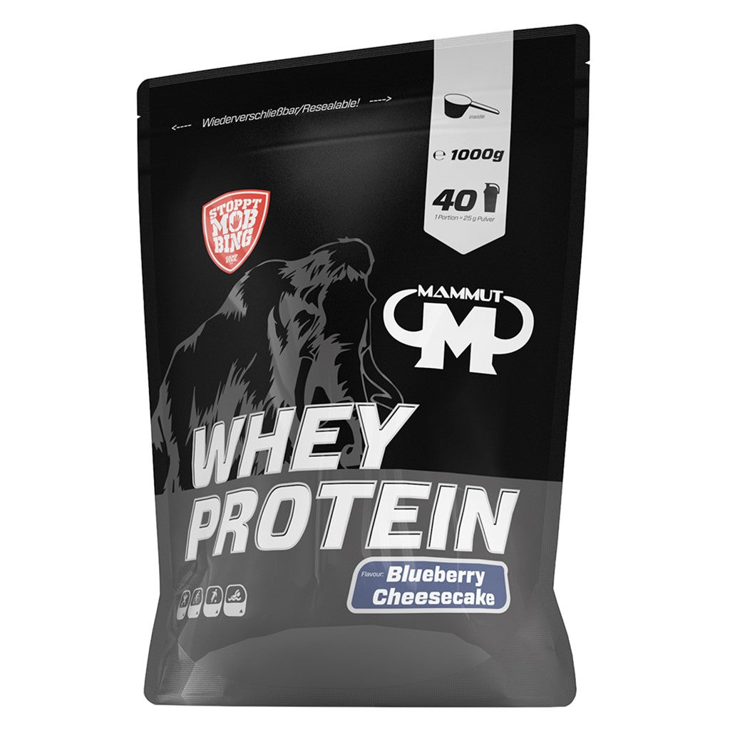 Whey Protein - Blueberry Cheesecake - 1000 g Zipp-Beutel#geschmack_blueberry-cheesecake