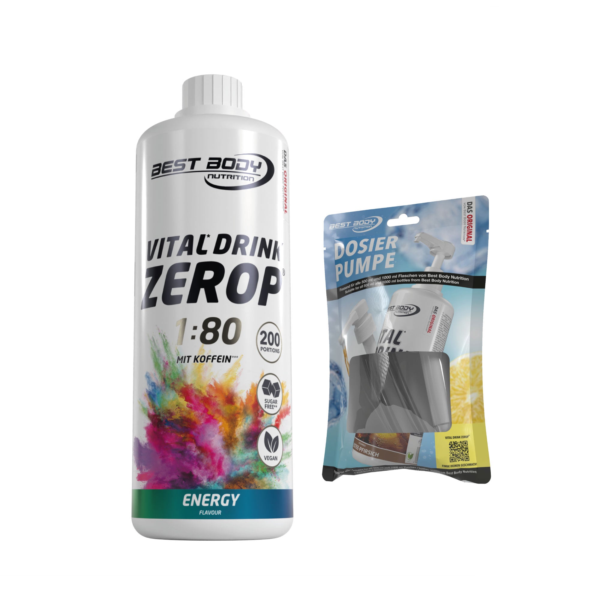 Vital Drink Zerop - Energy - 1 L + Dosierpumpe#geschmack_energy