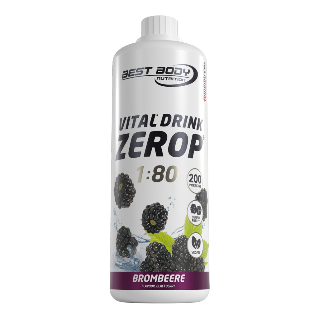 Vital Drink Zerop - Brombeere - 1000 ml Flasche#geschmack_brombeere