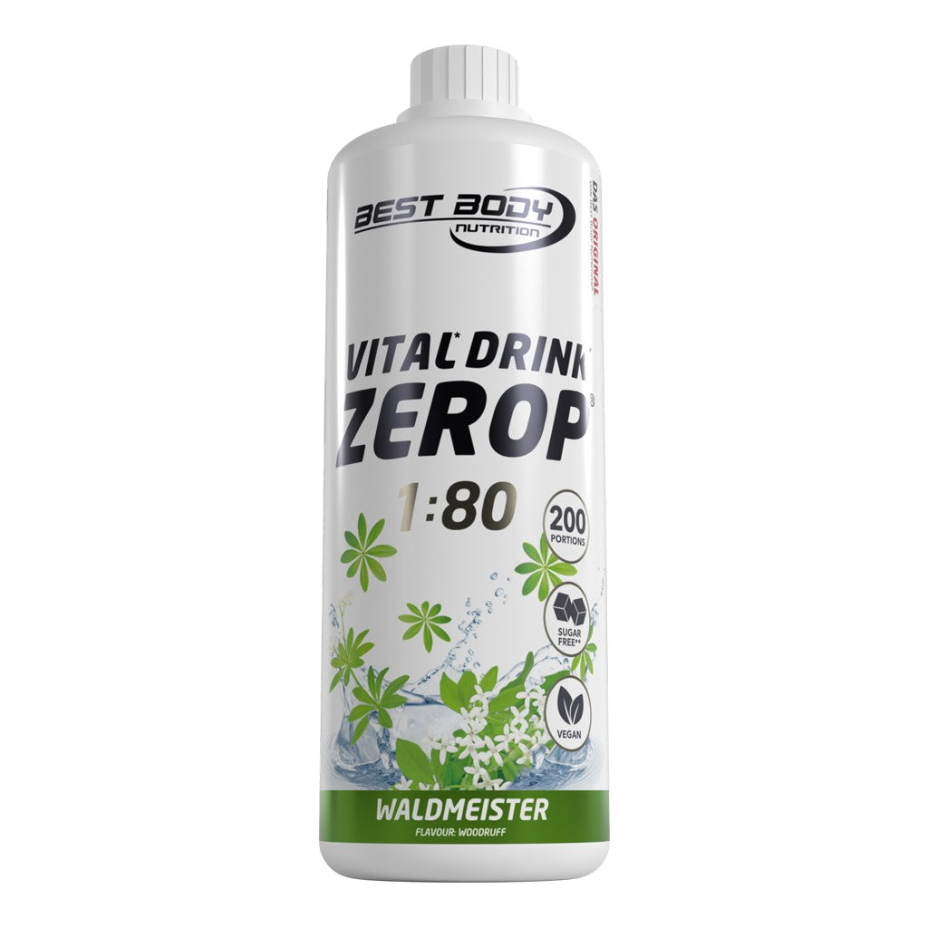 Vital Drink Zerop - Waldmeister - 1000 ml Flasche#geschmack_waldmeister