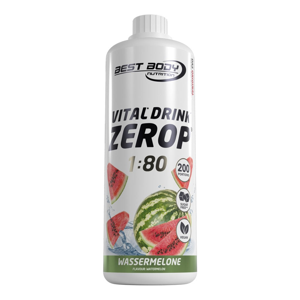 Vital Drink Zerop - Wassermelone - 1000 ml Flasche#geschmack_wassermelone