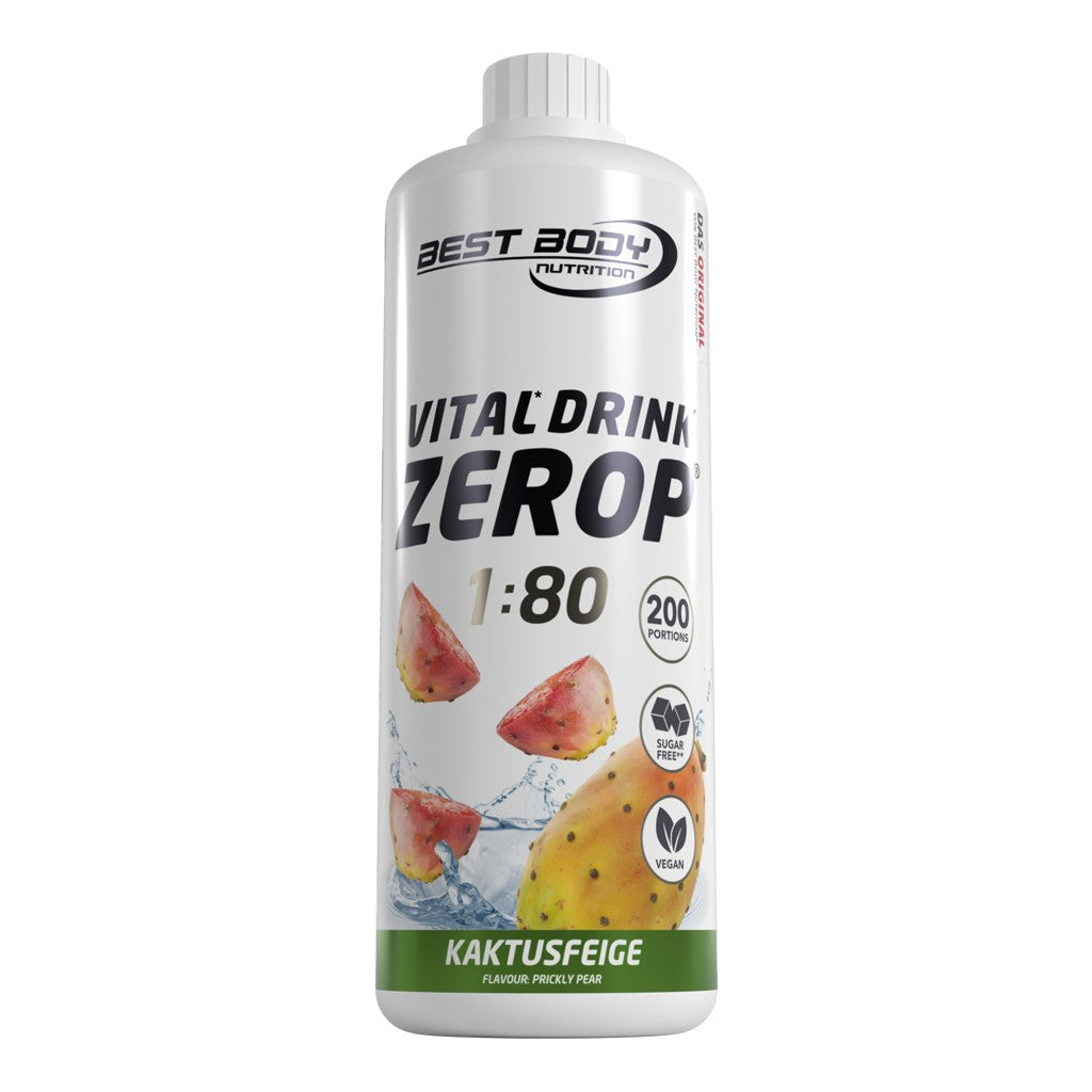 Vital Drink Zerop - Kaktusfeige - 1000 ml Flasche#geschmack_kaktusfeige