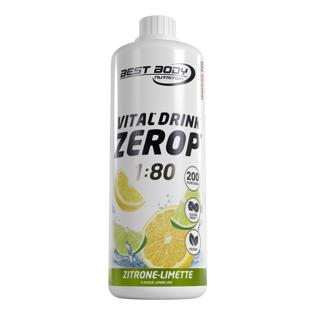 Vital Drink Zerop - Zitrone Limette - 1000 ml Flasche#geschmack_zitrone-limette