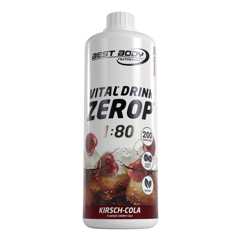 Vital Drink Zerop - Kirsch Cola - 1000 ml Flasche#geschmack_kirsch-cola