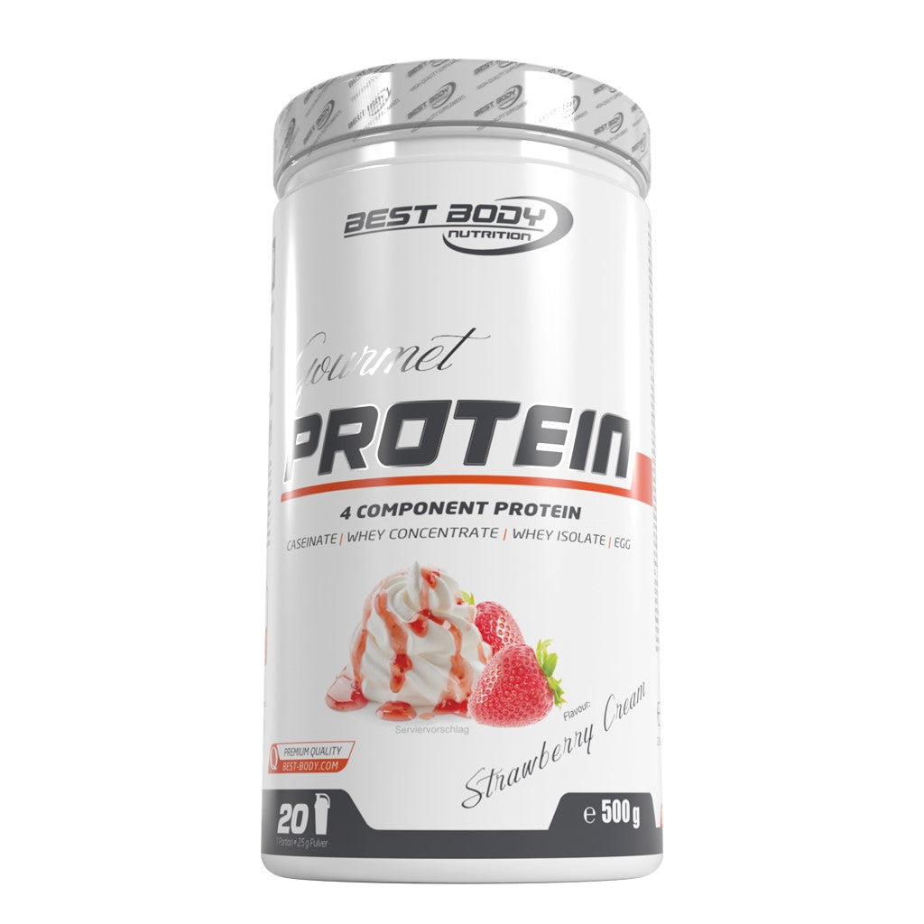 Gourmet Premium Pro Protein - Strawberry Cream - 500 g Dose#geschmack_strawberry-cream