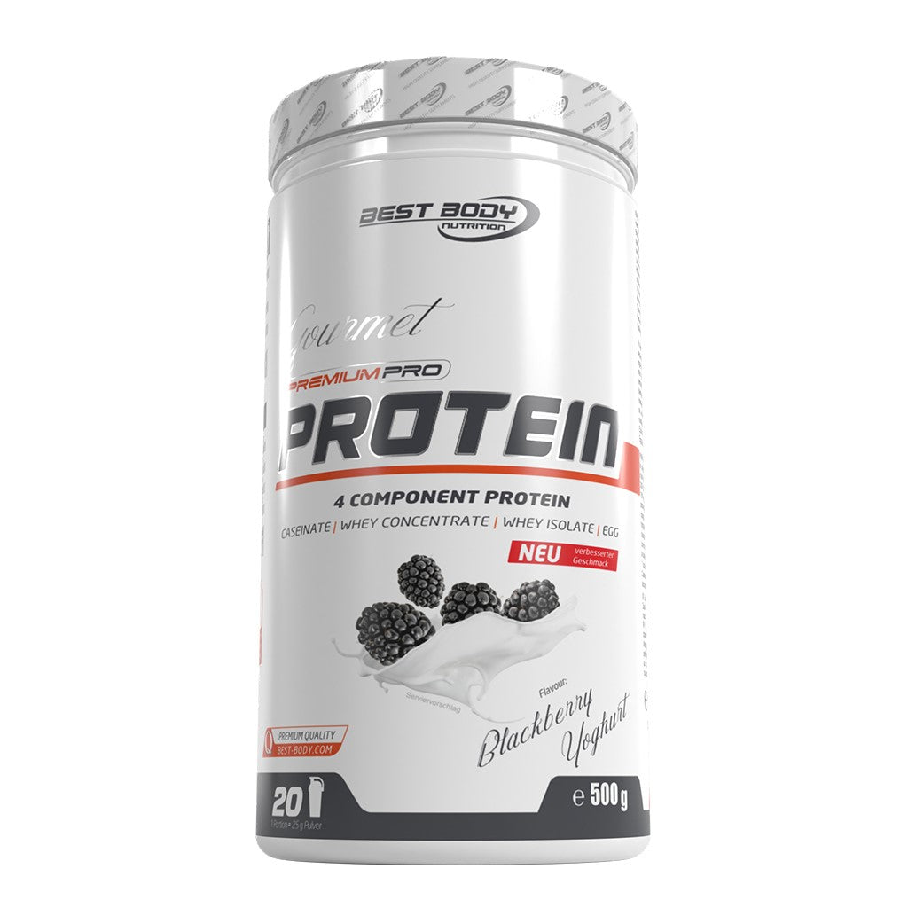 Gourmet Premium Pro Protein - Blackberry Yoghurt - 500 g Dose#geschmack_blackberry-yoghurt