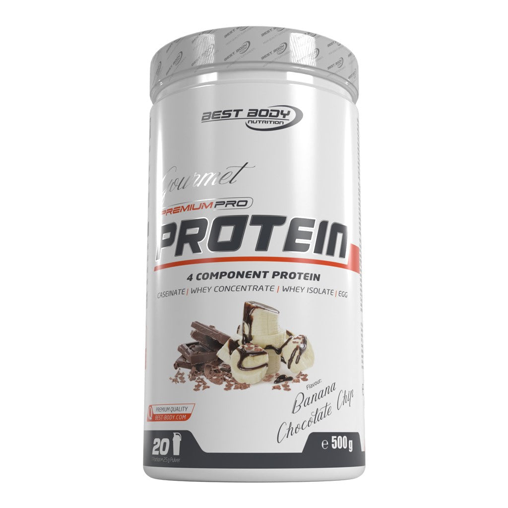 Gourmet Premium Pro Protein - Banana Chocolate Chip - 500 g Dose#geschmack_banana-chocolate-chip