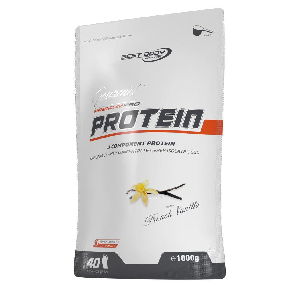 Gourmet Premium Pro Protein - French Vanilla - 1000 g Zipp-Beutel#geschmack_french-vanilla