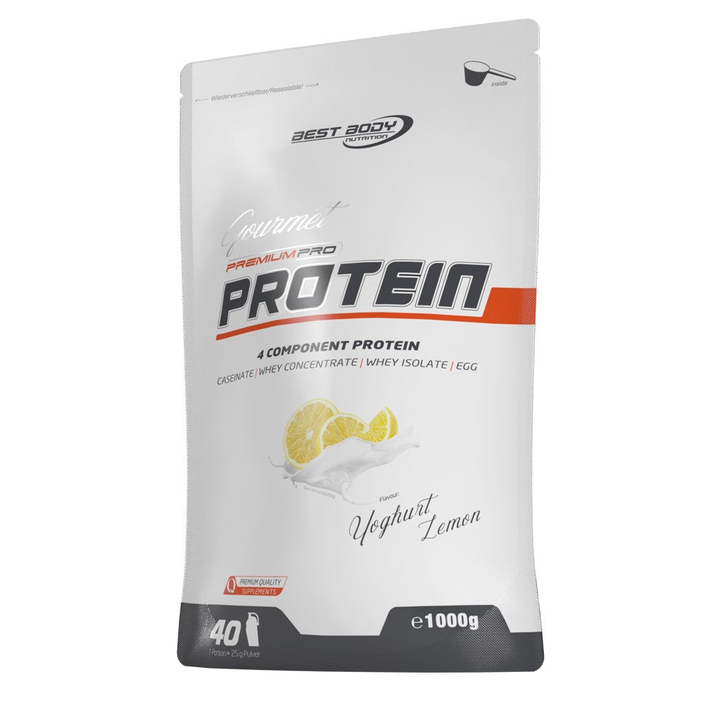 Gourmet Premium Pro Protein - Yoghurt Lemon - 1000 g Zipp-Beutel#geschmack_yoghurt-lemon