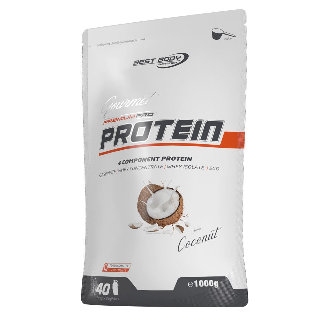Gourmet Premium Pro Protein - Coconut - 1000 g Zipp-Beutel#geschmack_coconut