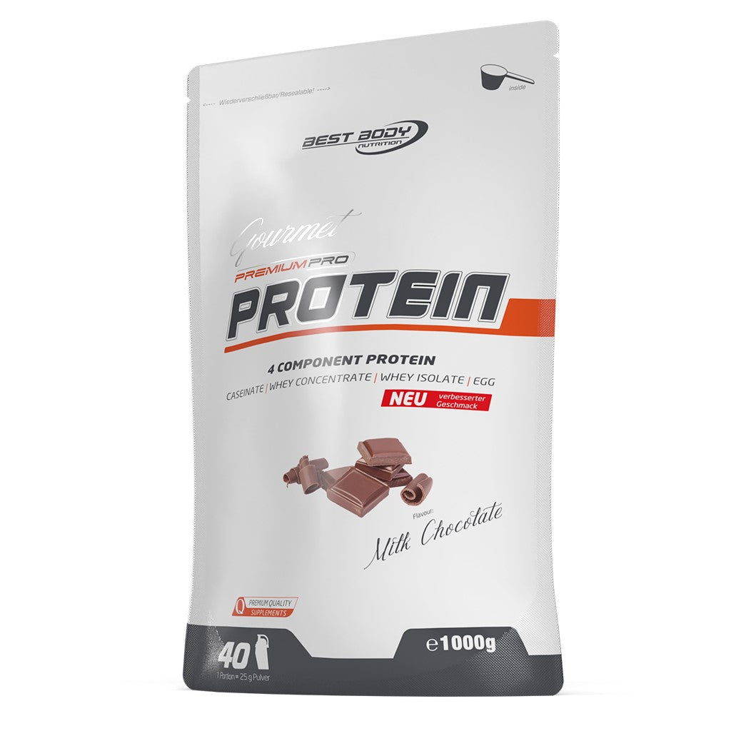 Gourmet Premium Pro Protein - Milk Chocolate - 1000 g Zipp-Beutel#geschmack_milk-chocolate
