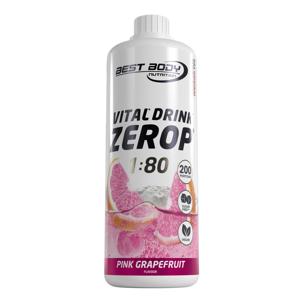 Vital Drink Zerop - Pink Grapefruit - 1000 ml Flasche#geschmack_pink-grapefruit