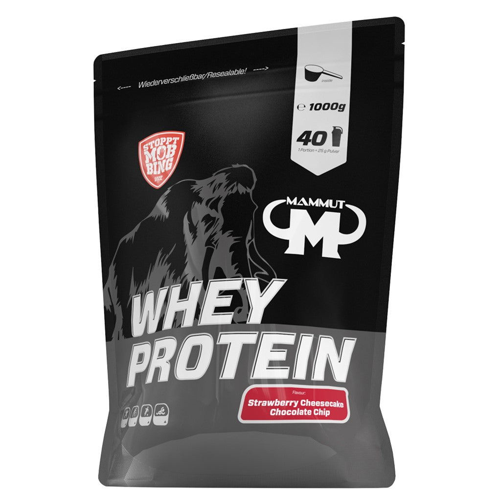 Whey Protein - Strawberry Cheesecake Chocolate Chip - 1000 g Zipp-Beutel#geschmack_strawberry-cheesecake-chocolate-chip