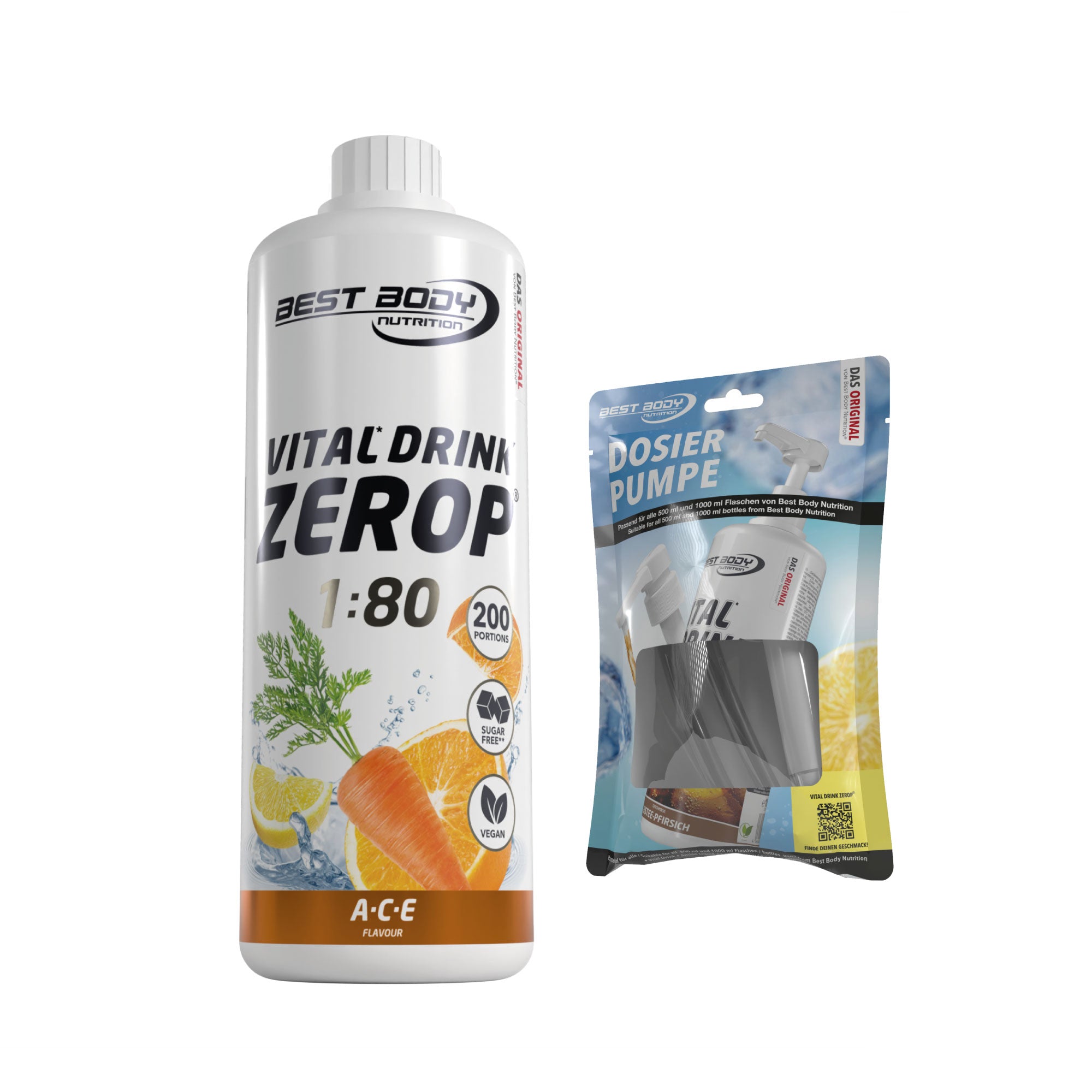Vital Drink Zerop - ACE - 1 L + Dosierpumpe#geschmack_ace