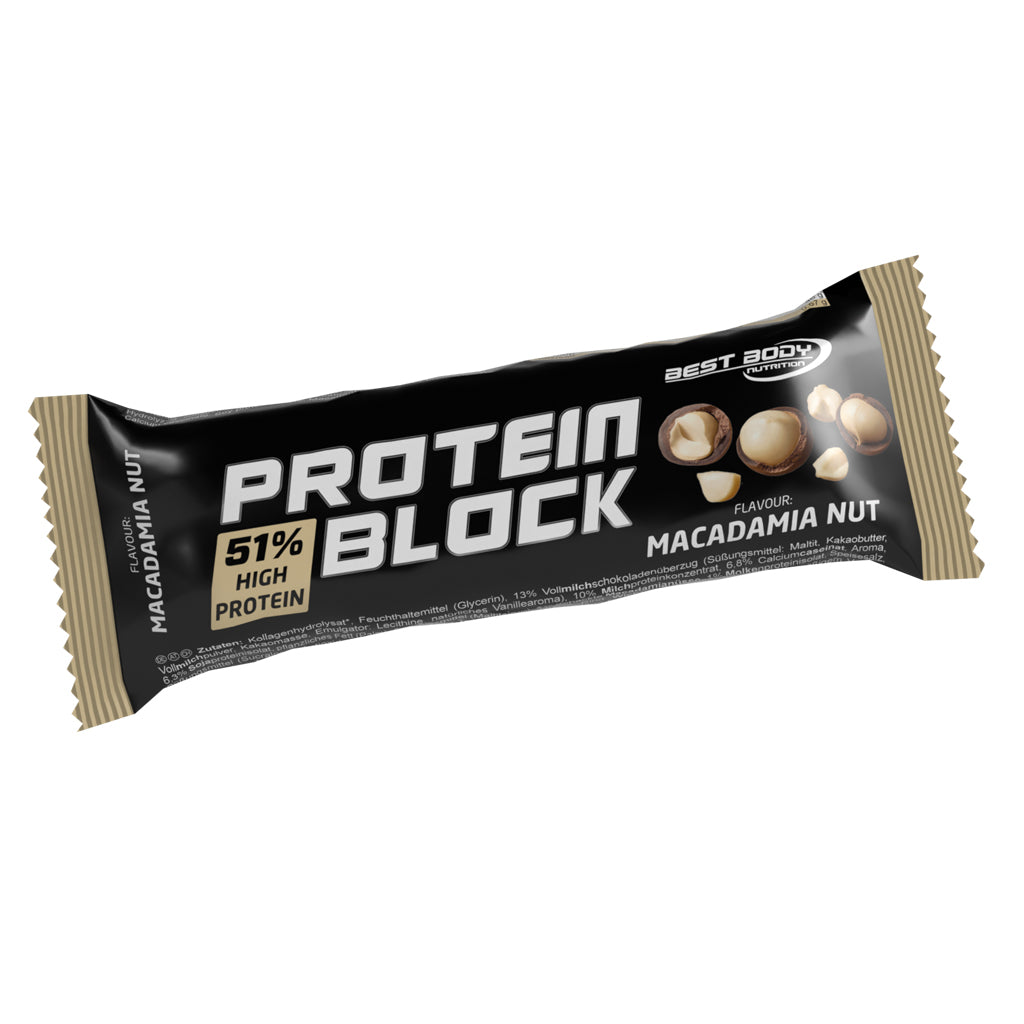 Protein Block - Macadamia Nuss - 90 g Riegel#geschmack_macadamia-nut