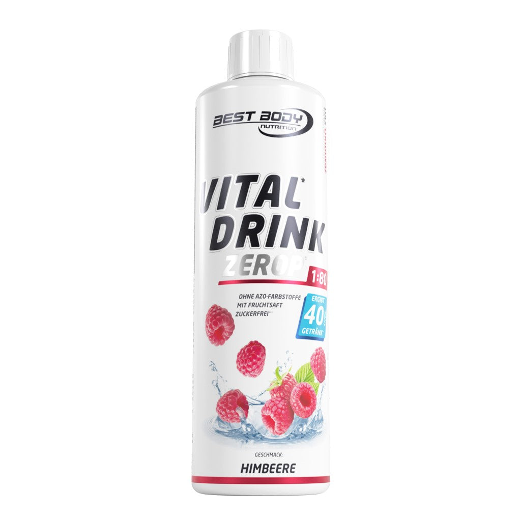 Vital Drink Zerop - Himbeere - 500 ml Flasche#geschmack_himbeere