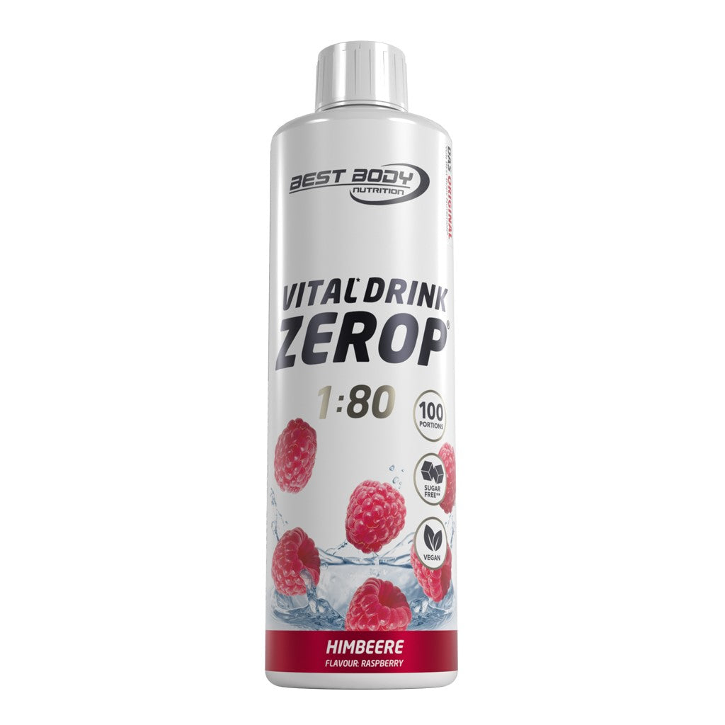 Vital Drink Zerop - Himbeere - 500 ml Flasche#geschmack_himbeere