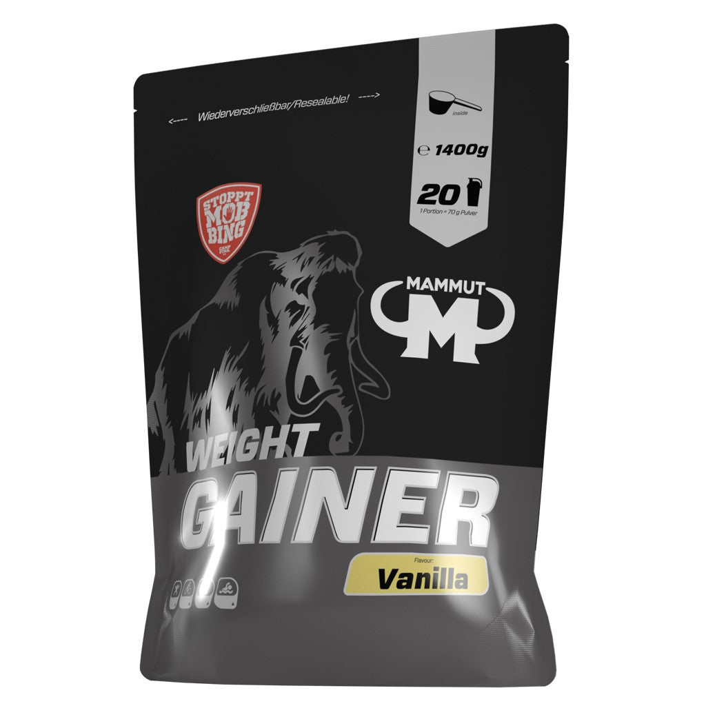 Weight Gainer Crash 5000 - Vanille - 1400 g Zipp-Beutel#geschmack_vanille