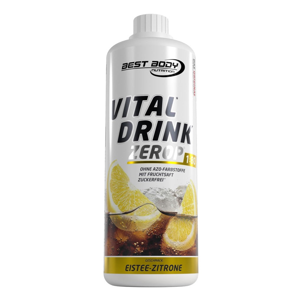 Vital Drink Zerop - Eistee Zitrone - 1000 ml Flasche#geschmack_eistee-zitrone