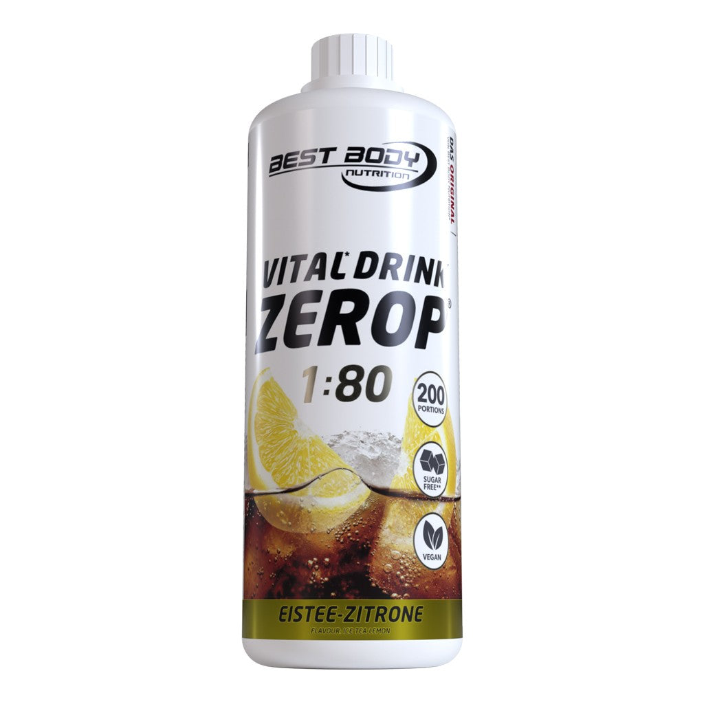 Vital Drink Zerop - Eistee Zitrone - 1000 ml Flasche#geschmack_eistee-zitrone