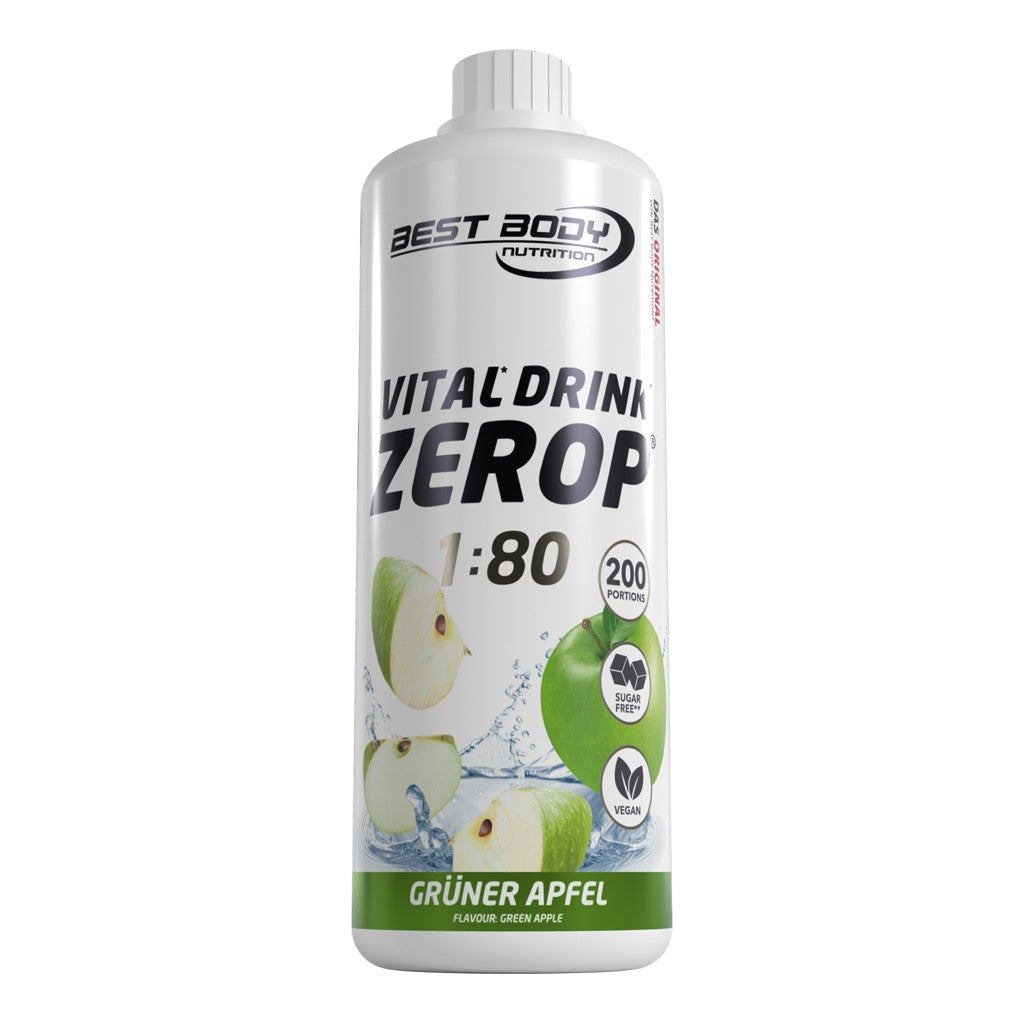 Vital Drink Zerop - Grüner Apfel - 1000 ml Flasche#geschmack_gr-ner-apfel