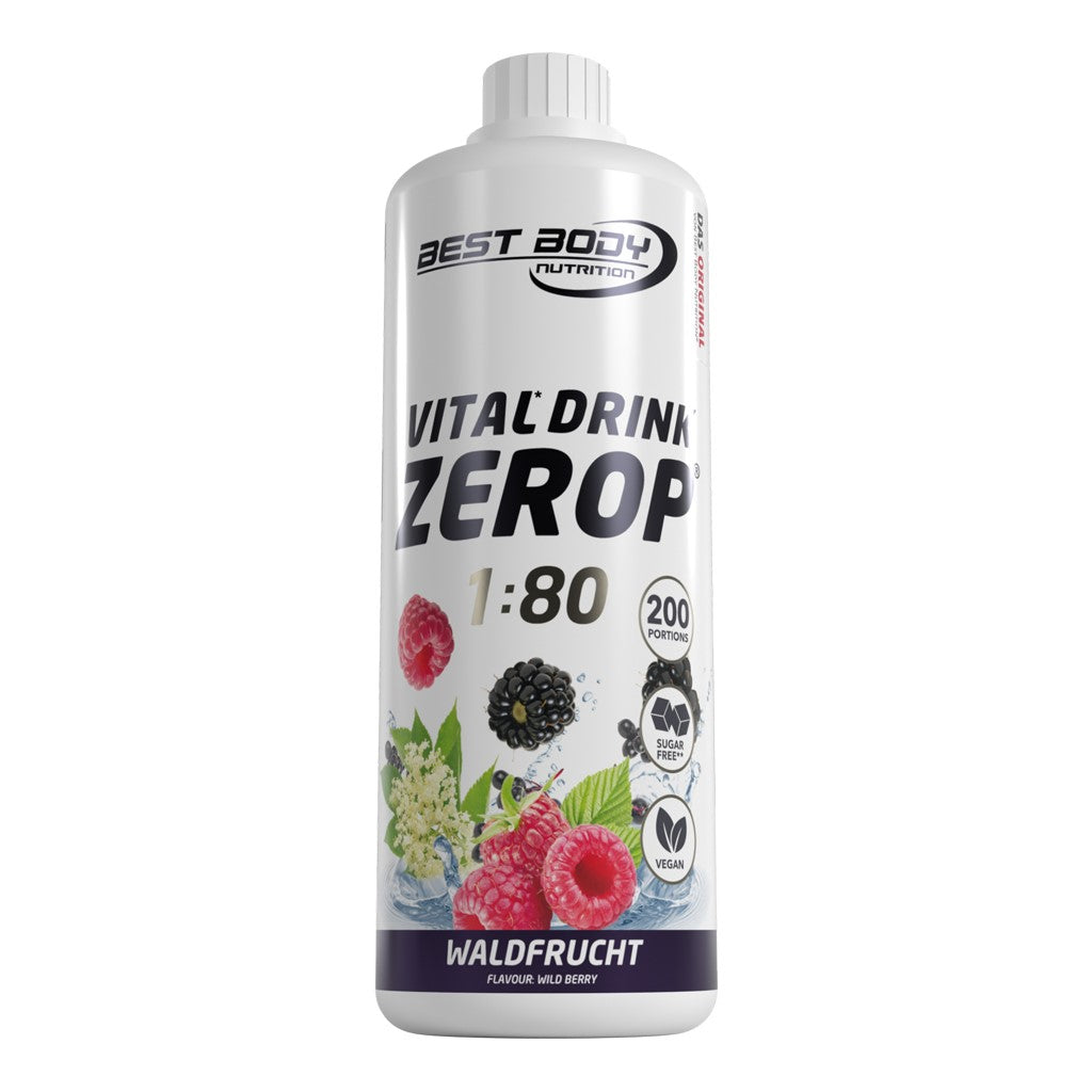 Vital Drink Zerop - Waldfrucht - 1000 ml Flasche#geschmack_waldfrucht