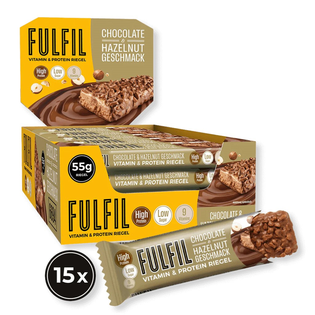 FULFIL Vitamin Protein Bar - Chocolate Hazelnut - 55 g Riegel#geschmack_chocolate-hazelnut