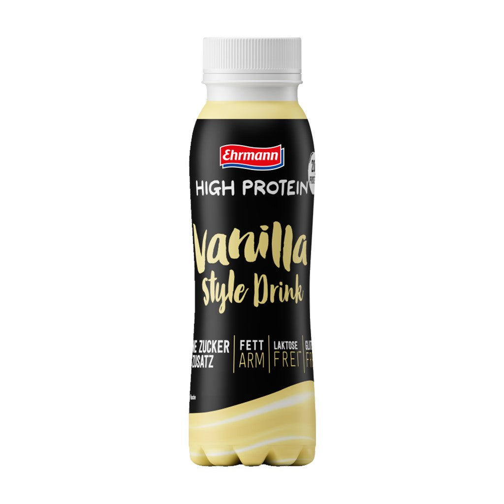 High Protein Drink - RTD - Vanilla - 250 ml PET Flasche - MHD 13.02.2026#geschmack_vanilla