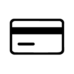 Schwarzes Icon mit einem Blatt Papier und einem Euro-Symbol, Symbol für Rechnung oder Zahlungsbeleg.