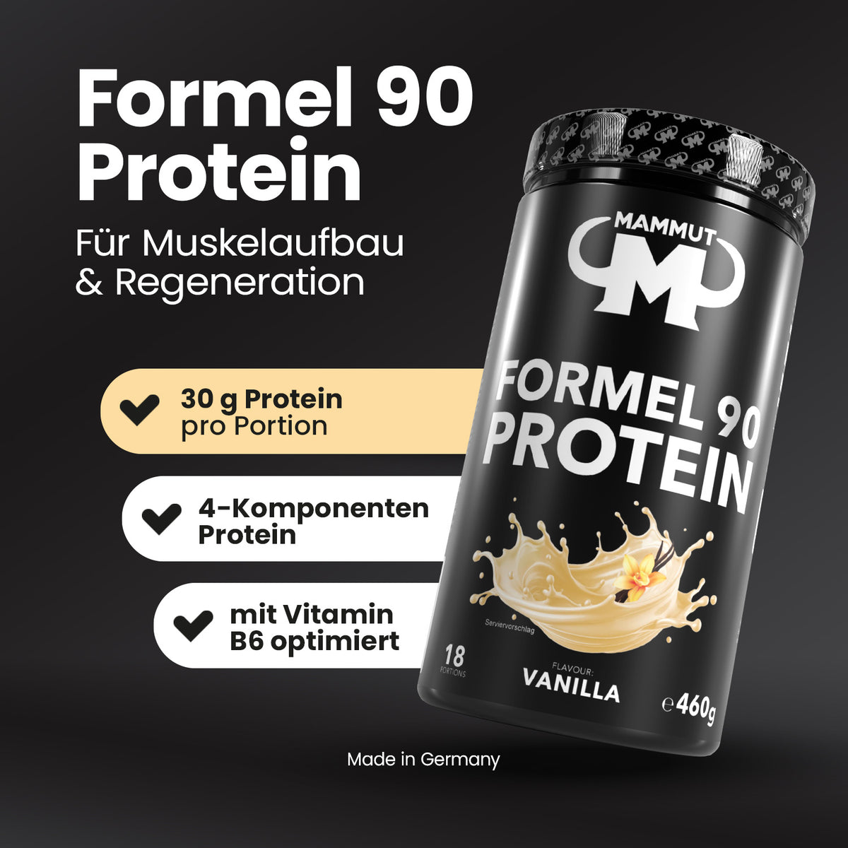 Formel 90 Protein - Vanilla - 460 g Dose#geschmack_vanille