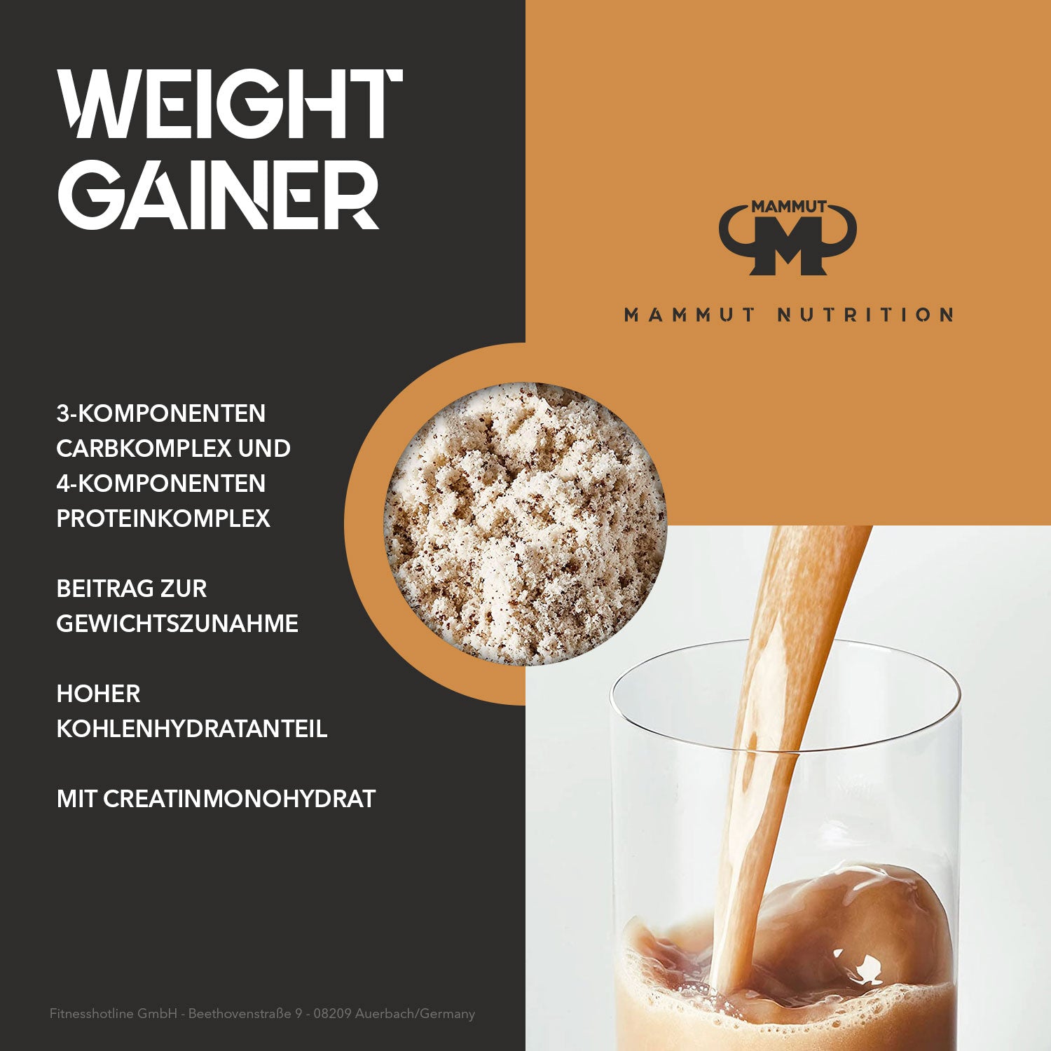Weight Gainer Crash 5000 - Cookies - 4500 g Dose#geschmack_cookies