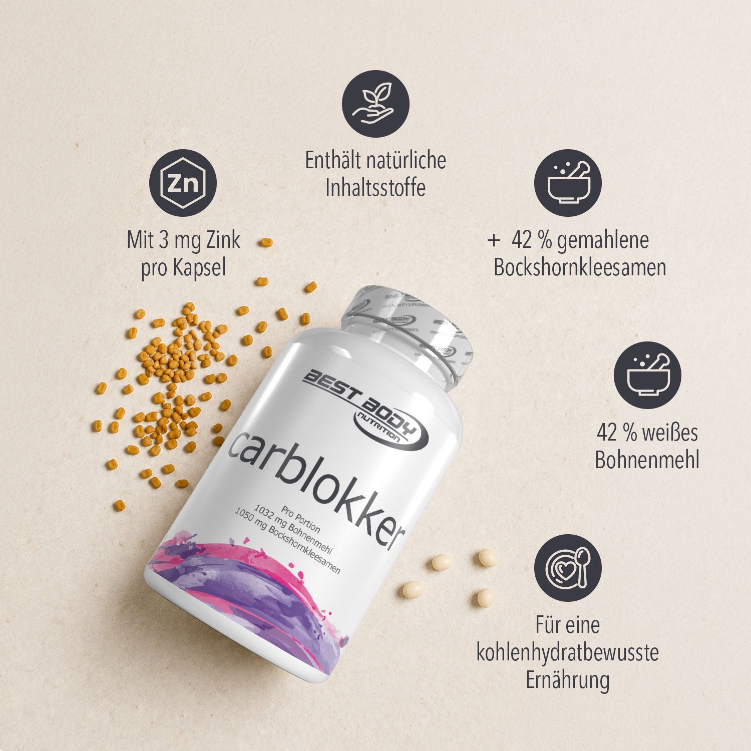 Carblokker Kapseln - 100 Stück/Dose#_
