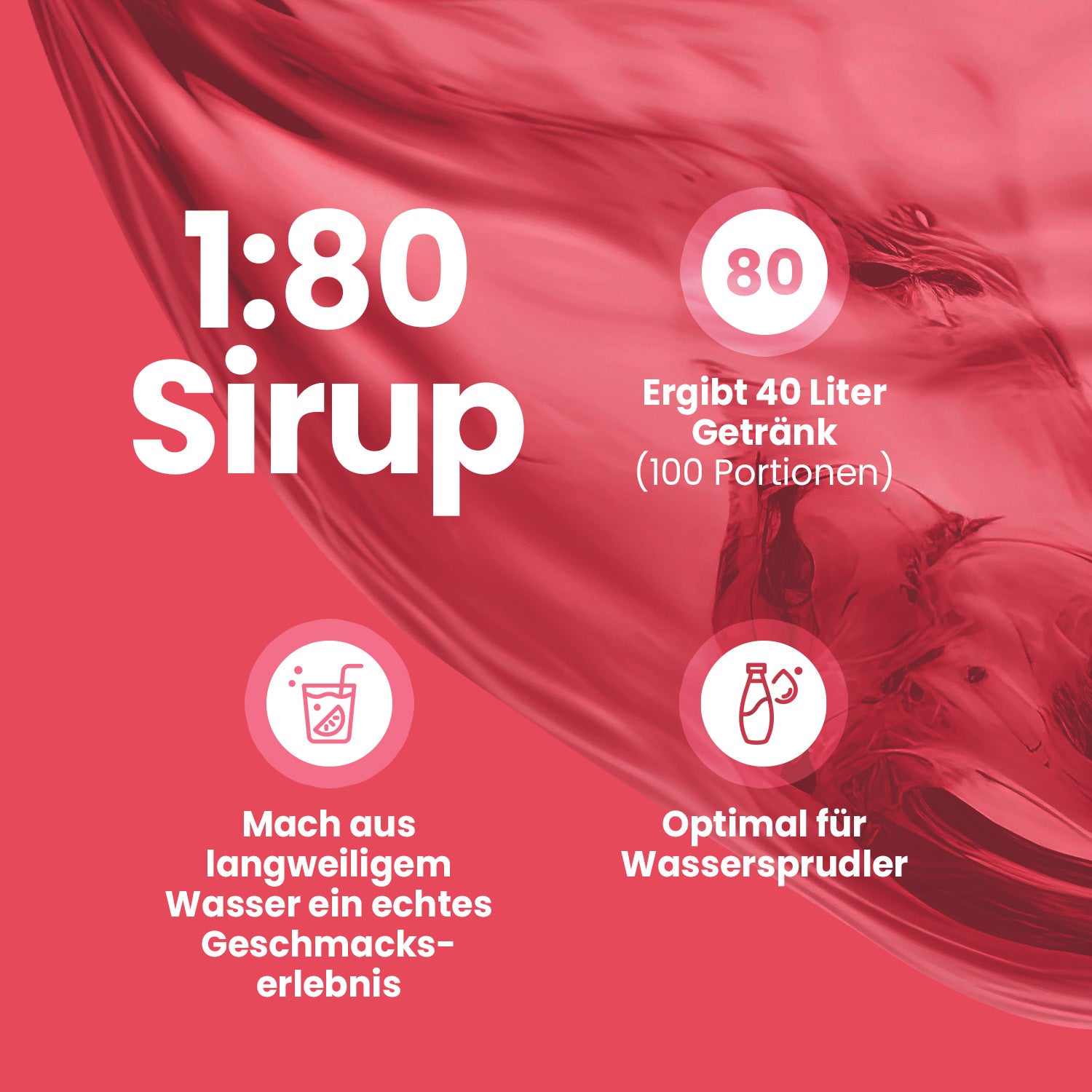 Vital Drink Zerop - Himbeere - 1000 ml Flasche#geschmack_himbeere