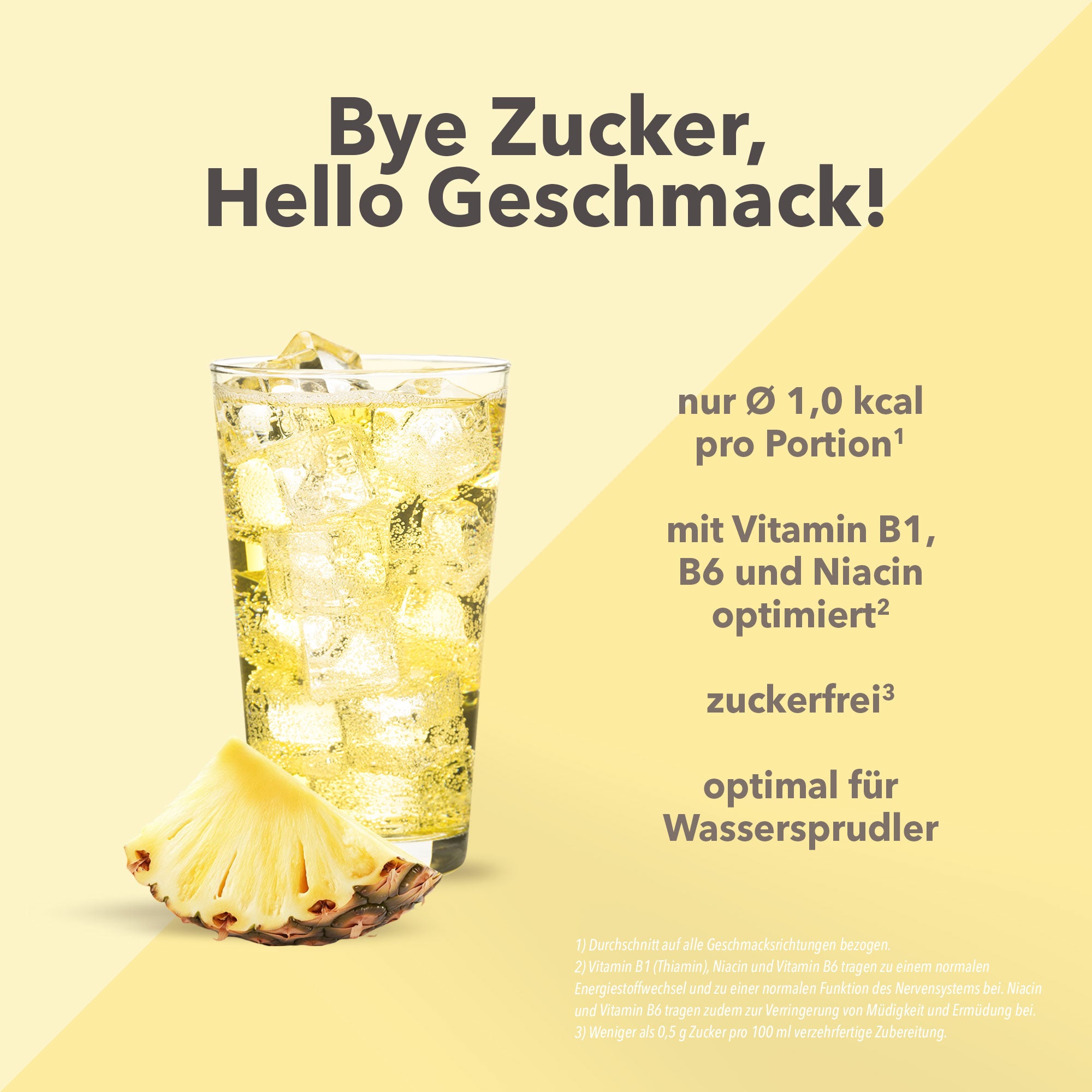 Vital Drink Zerop - Ananas - 1000 ml Flasche#geschmack_ananas