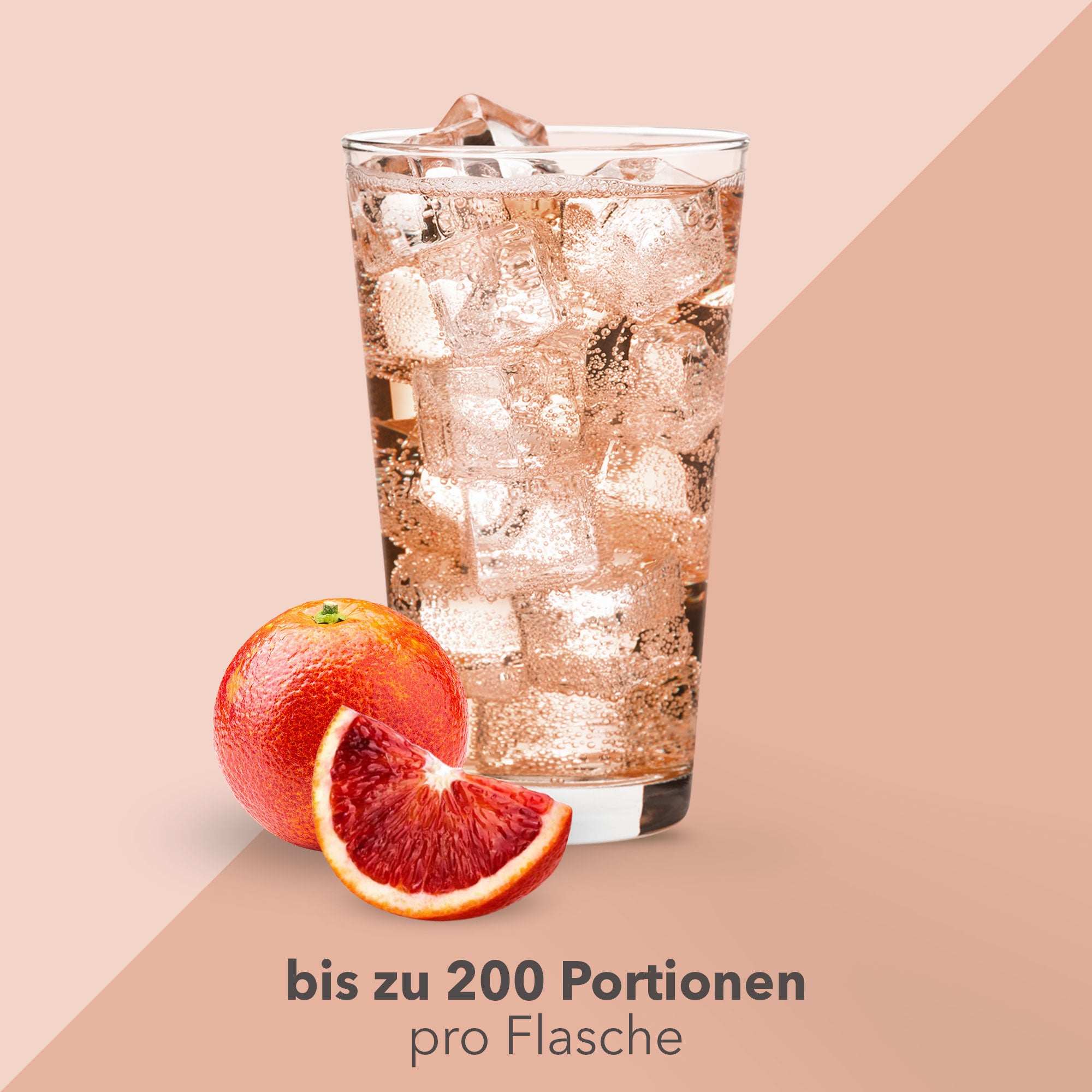 Vital Drink Zerop - Blutorange - 1000 ml Flasche#geschmack_blutorange