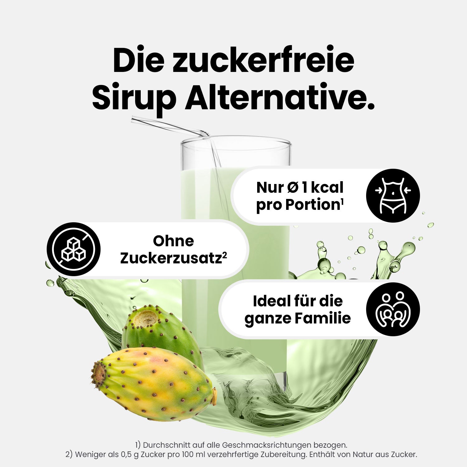 Vital Drink Zerop - Kaktusfeige - 1000 ml Flasche#geschmack_kaktusfeige