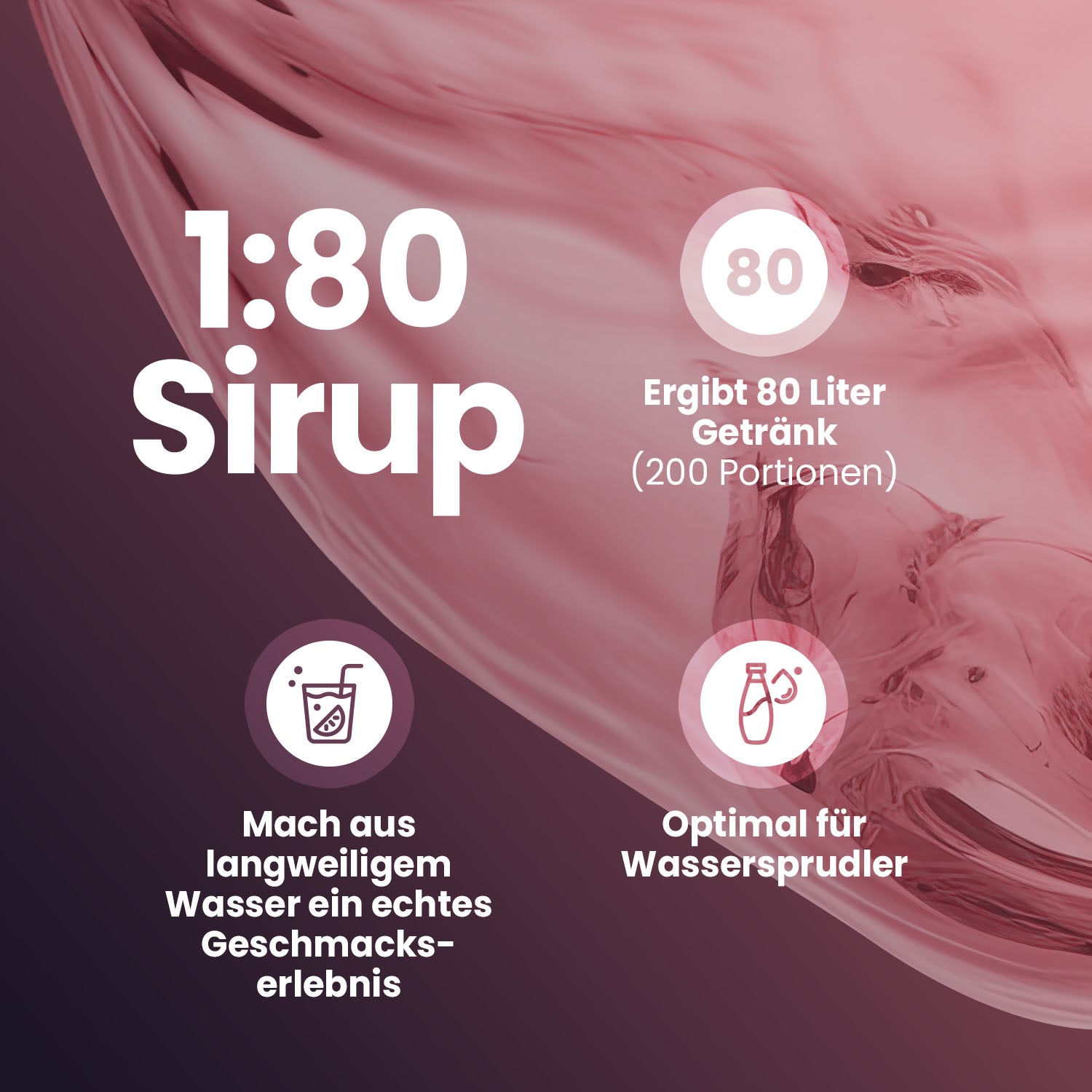 Vital Drink Zerop - Schwarze Johannisbeere - 1000 ml Flasche#geschmack_schwarze-johannisbeere