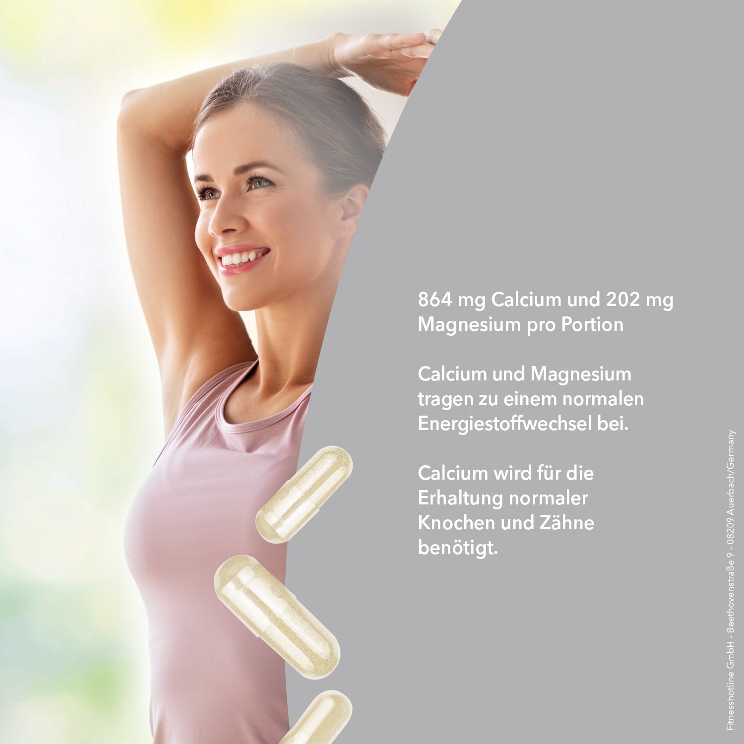 Calcium Magnesium Komplex Kapseln - 100 Stück/Dose#_