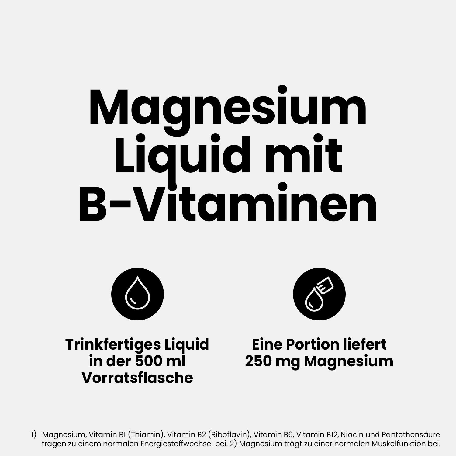 Magnesium Vitamin Liquid - Tropical - 500 ml Flasche#_