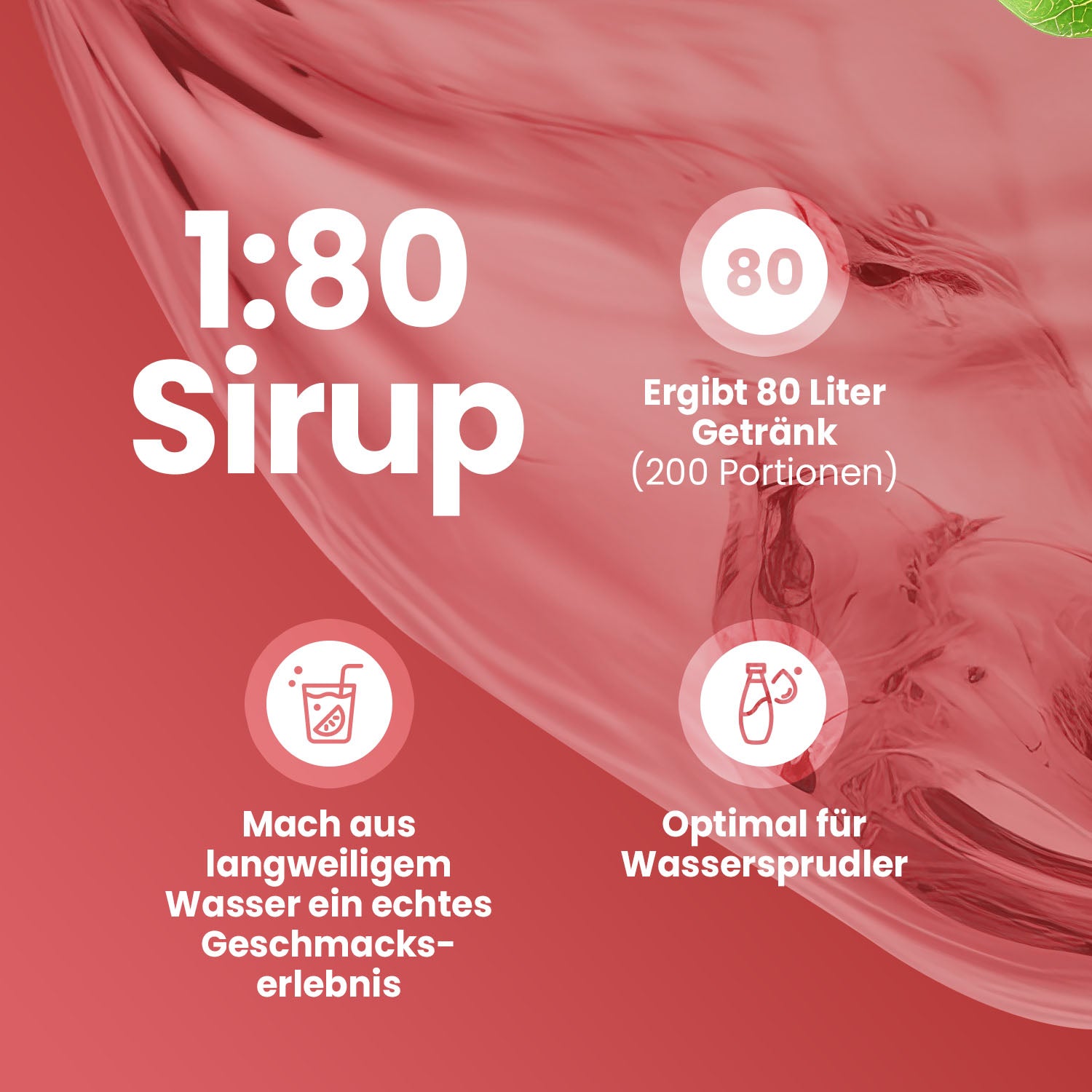 Vital Drink Zerop - Erdbeere - 1000 ml Flasche#geschmack_erdbeere