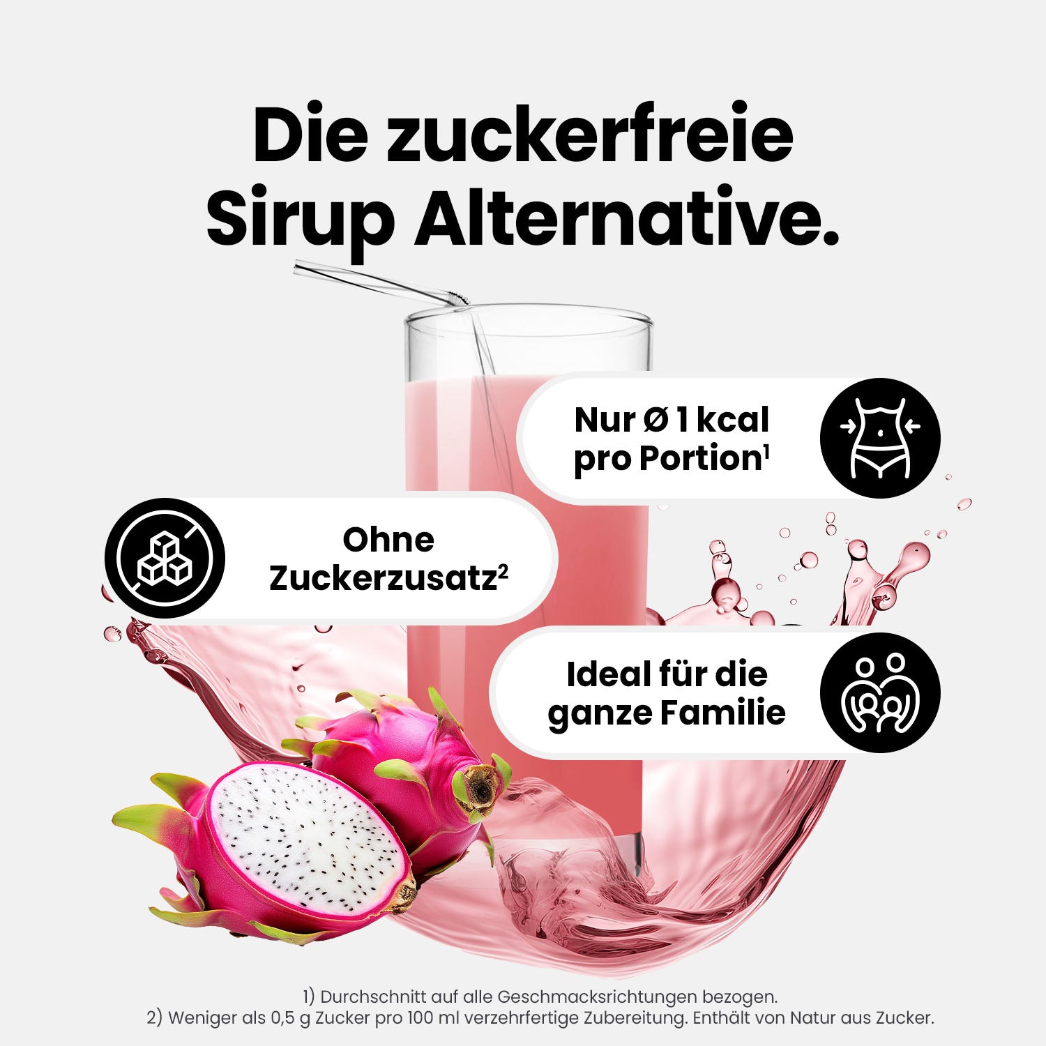 Vital Drink Zerop - Drachenfrucht Litschi - 1000 ml Flasche#geschmack_drachenfrucht-litschi