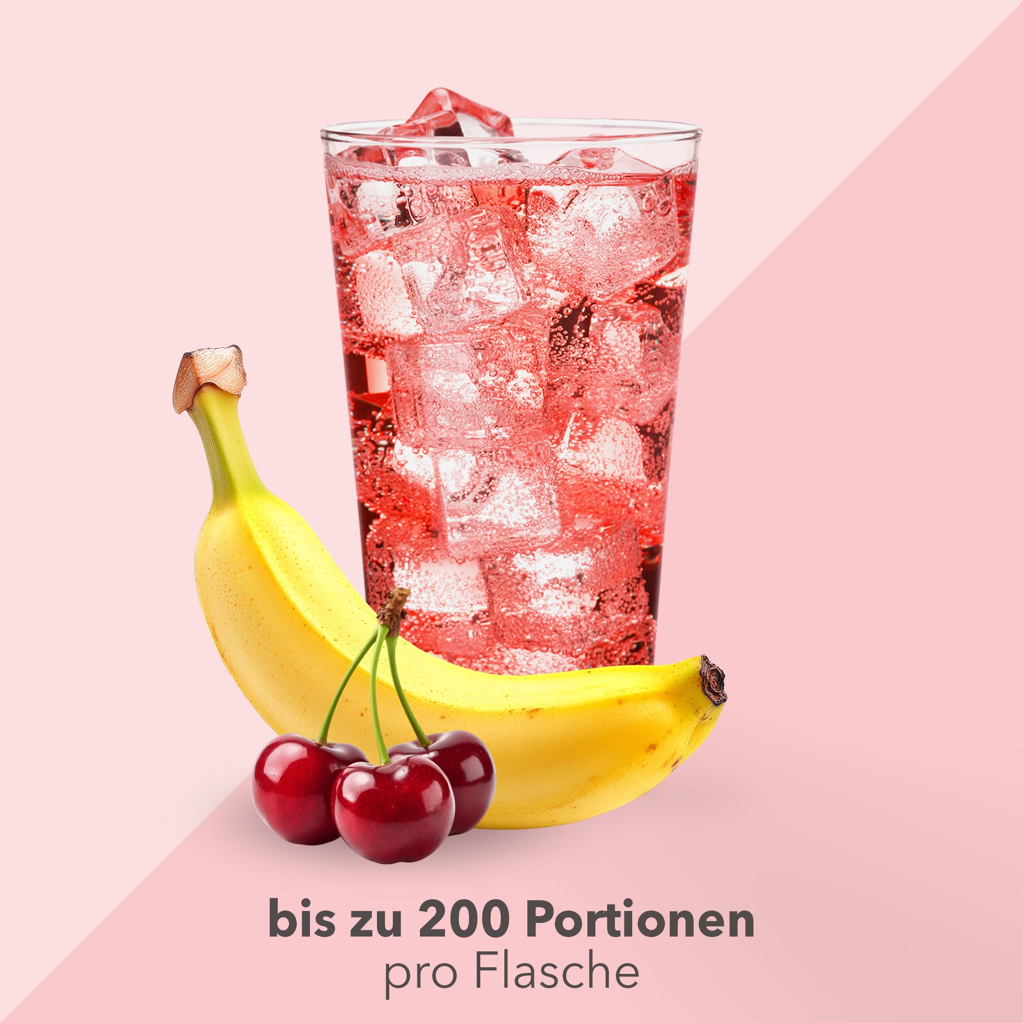 Vital Drink Zerop - Kirsche Banane - 1000 ml Flasche#geschmack_kirsche-banane