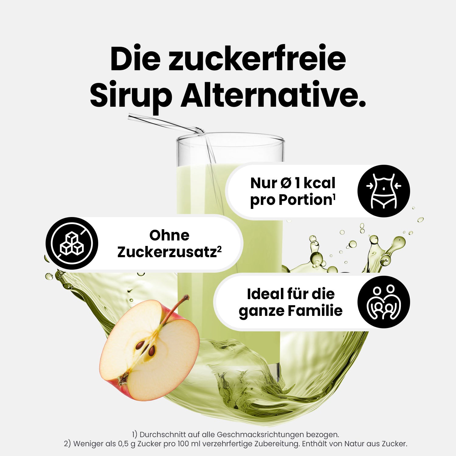 Vital Drink Zerop - Apfel Holunderblüte - 1000 ml Flasche#geschmack_apfel-holunderbl-te
