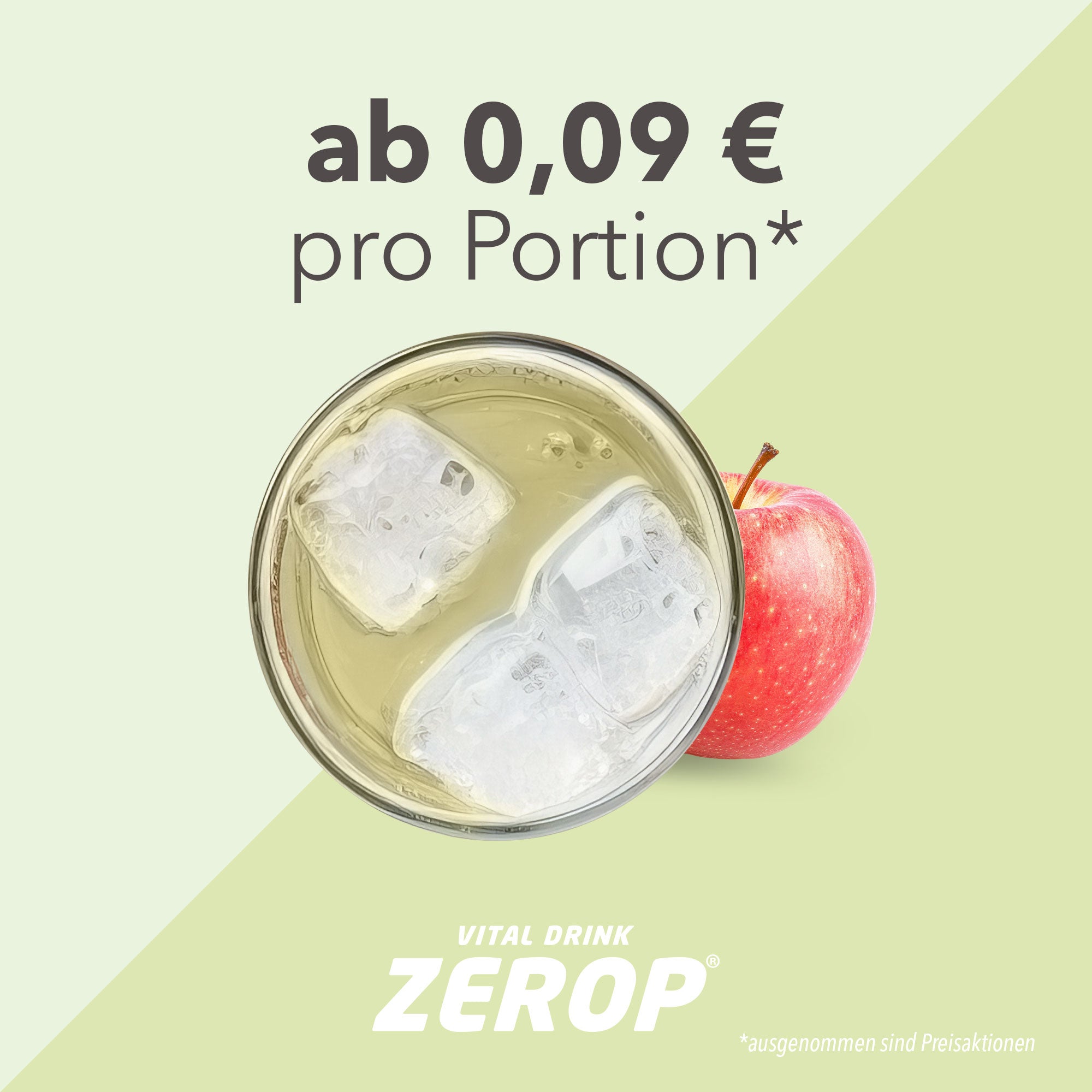 Vital Drink Zerop - Apfel Holunderblüte - 1000 ml Flasche#geschmack_apfel-holunderbl-te