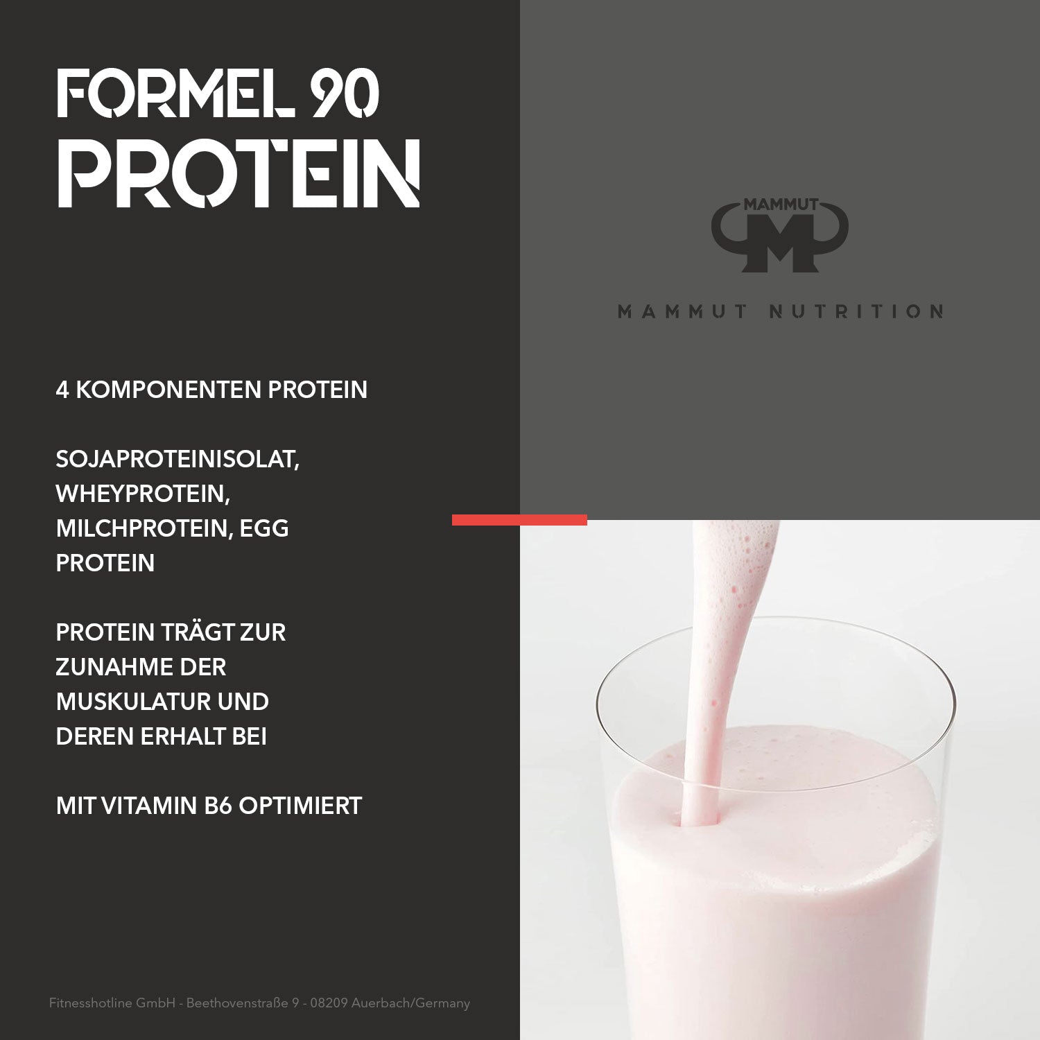 Formel 90 Protein - Strawberry - 3000 g Dose#geschmack_erdbeere