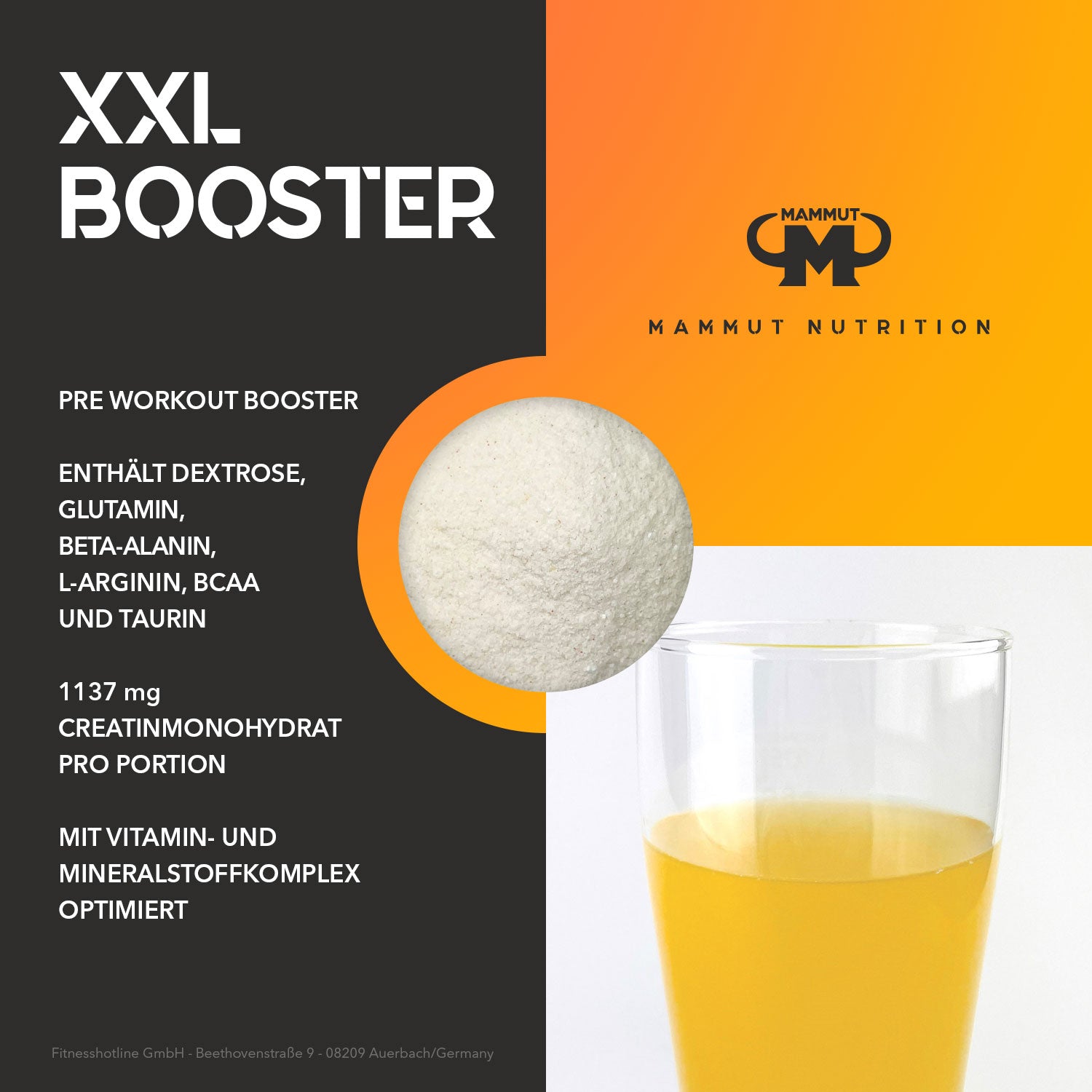 XXL Booster - Orange Passion Fruit - 500 g Dose#_