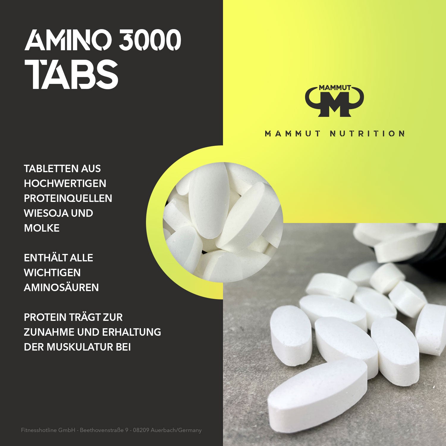 Amino 3000 Tabs - 300 Stück/Dose#_