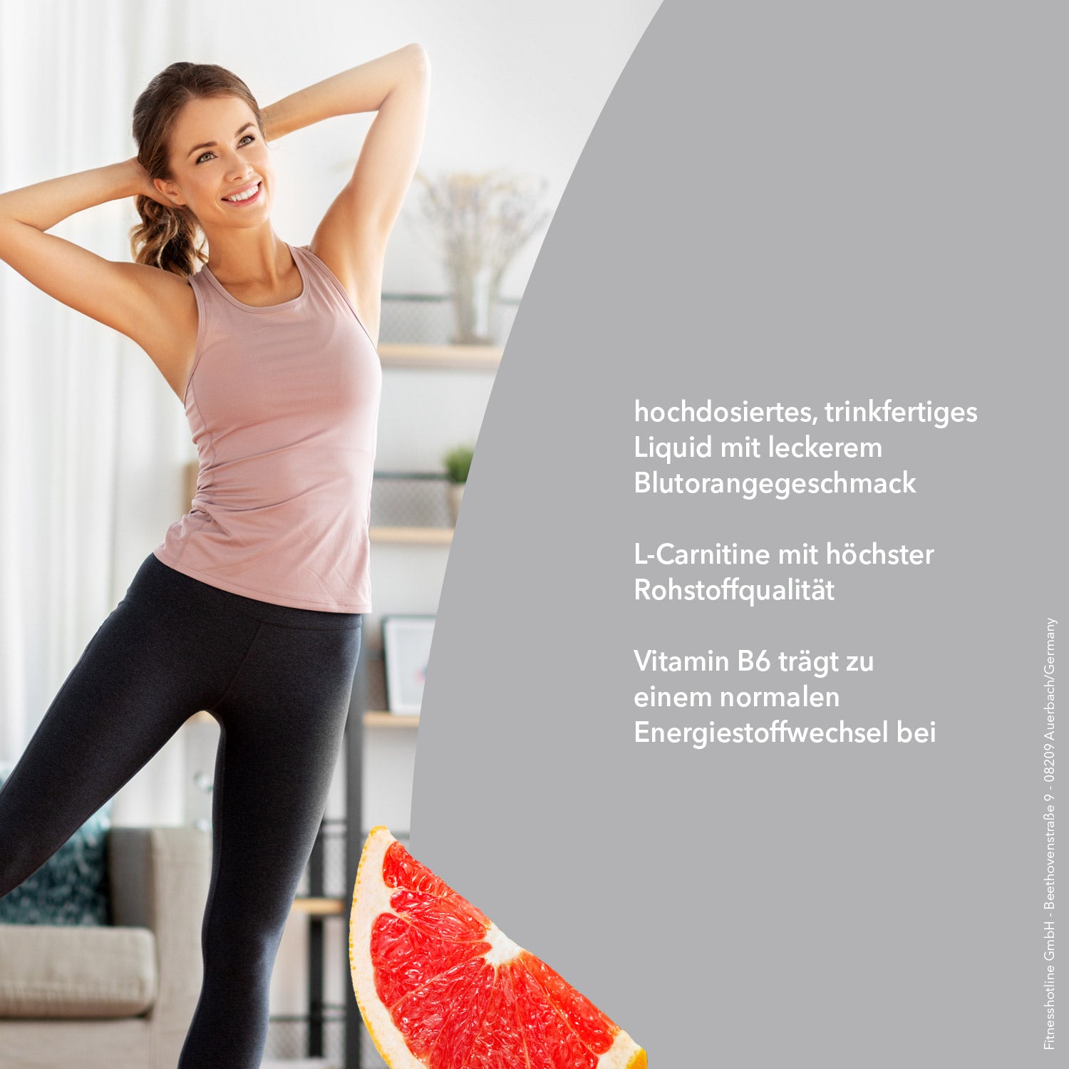 L-Carnitine Liquid - Blood Orange - 1000 ml Flasche#geschmack_blood-orange