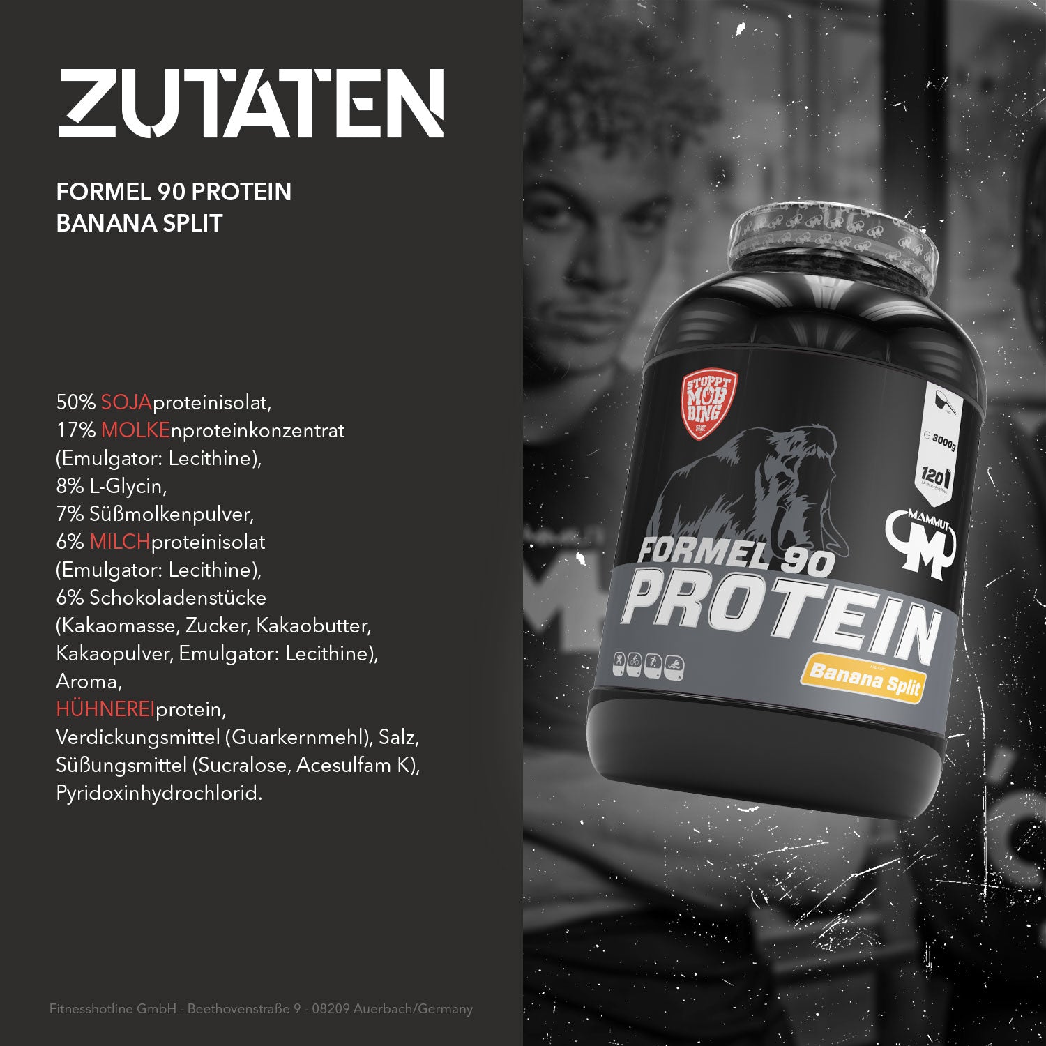 Formel 90 Protein - Banana Split - 3000 g Dose#geschmack_banana-split